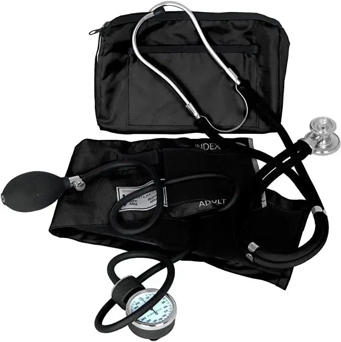 Dixie EMS Blood Pressure and Sprague Stethoscope Kit (Black)
