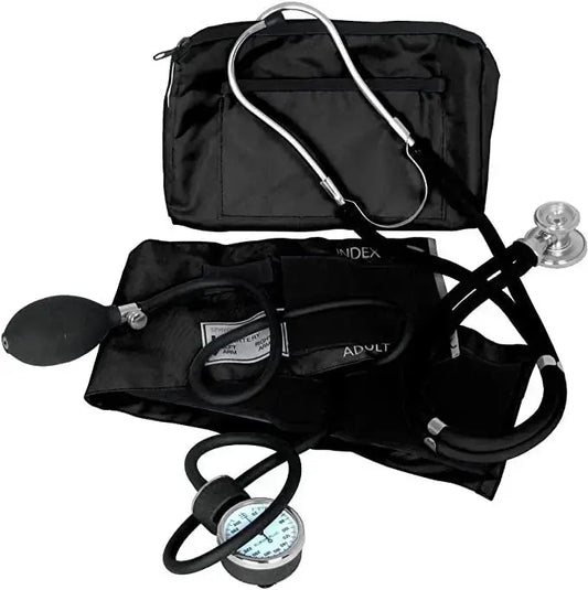 Dixie EMS Blood Pressure and Sprague Stethoscope Kit (Black)