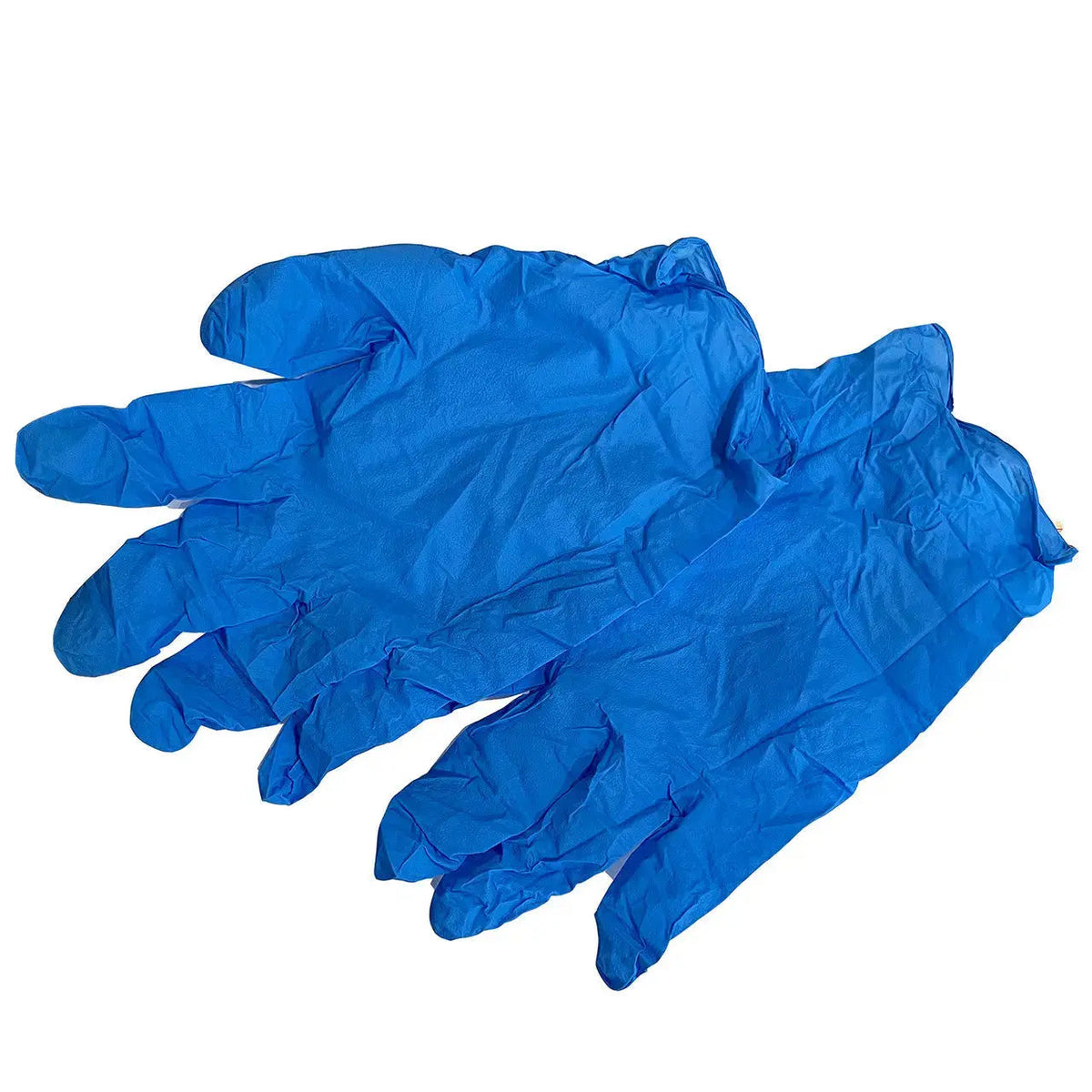 Nitrile Gloves - Rolled Pair (Blue, Size Large) Rescue Essentials