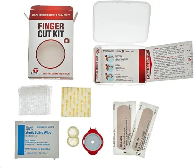 T-Ring Finger Cut Kit / Finger Tourniquet T-Ring
